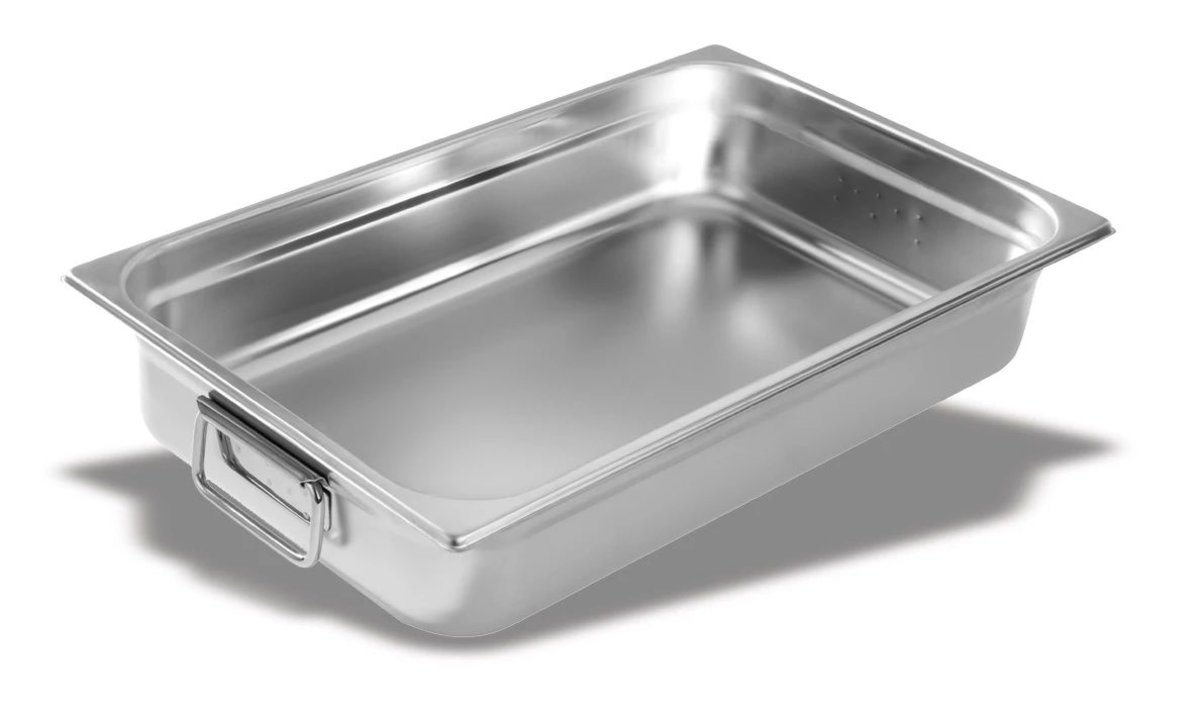 pujadas Steam table pan 1/1-size gastronorm 150 millimeter deep stainless steel induction-ready