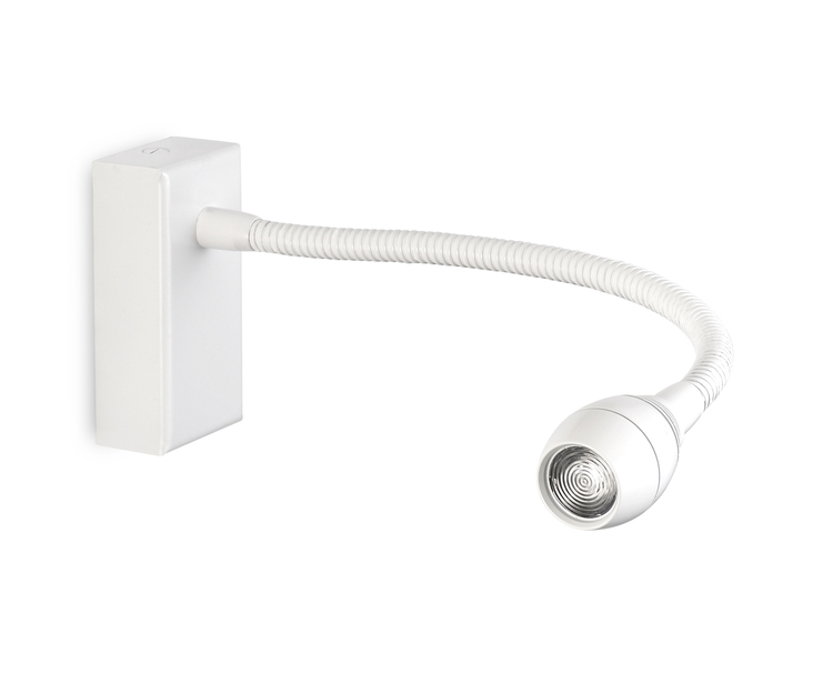 pujol iluminación A-022/BASEAplique de lectura con flexo LED y base de superfície. Sin interruptor