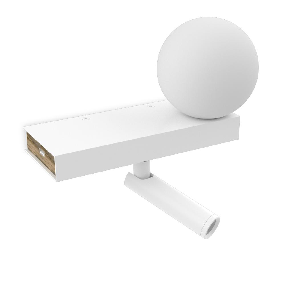 pujol iluminación A-229Aplique cabecera G9 con lector