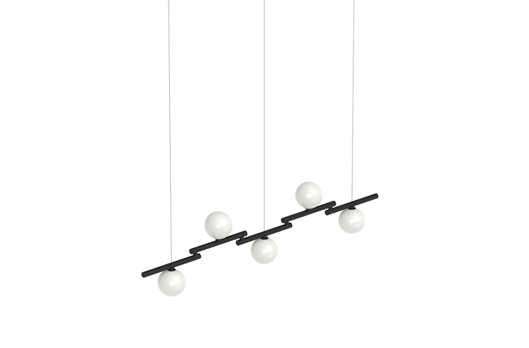 pujol iluminación C-237/5Colgante 5 spheres Ø150 LED E27
