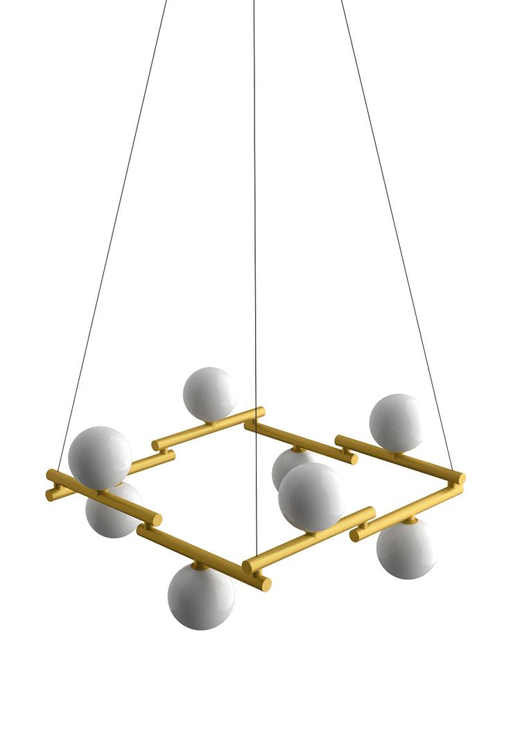 Pujol Iluminación C-238/8Colgante 8 Spheres Ø150 LED E27