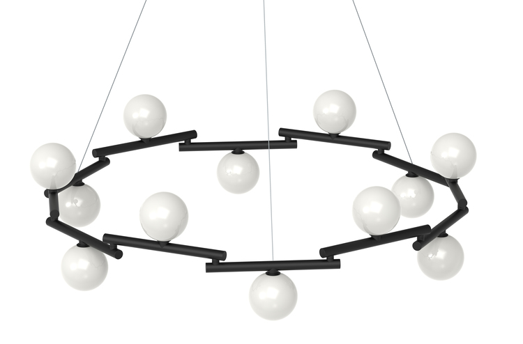 pujol iluminación C-240/10Colgante 10 spheres Ø150 LED E27