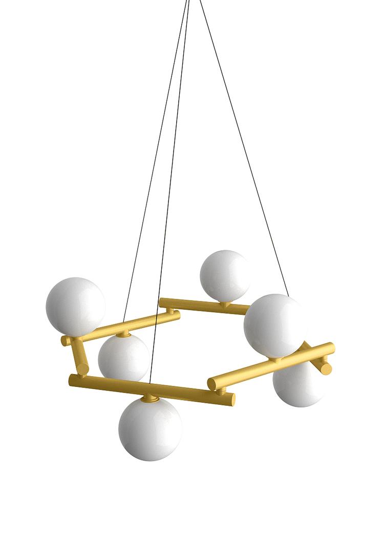 Pujol Iluminación C-240/6Colgante 6 Spheres Ø150 LED E27
