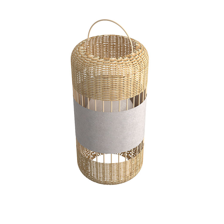 pujol iluminación MIS-02-50Pie fibras naturales Ø500 Alto1000 LED E27