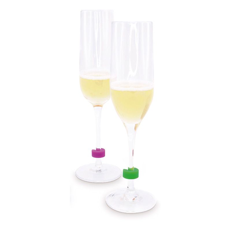 Pulltex Identificador De Copas De Silicona (10 Colores)