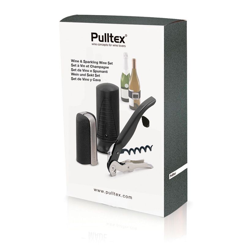 Pulltex Set De Vino Y Cava | Negro