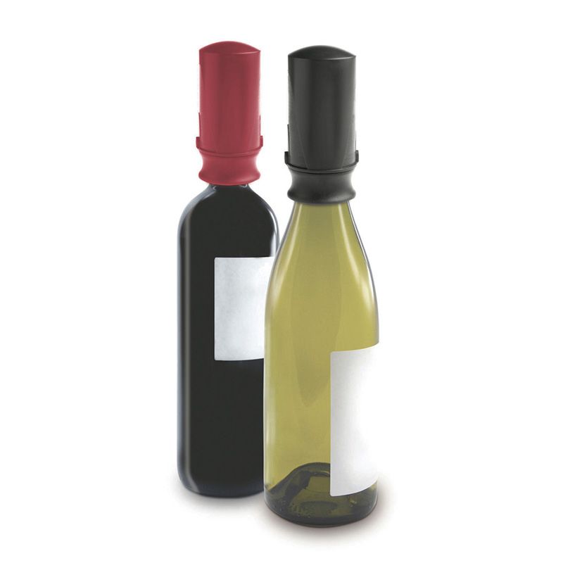 Pulltex Tapón-Bomba De Vacío Vino Negra