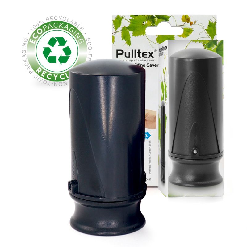 pulltex Tapón-Bomba de vacío vino Negra