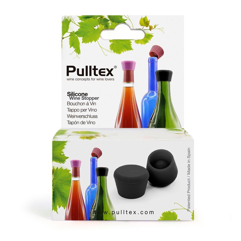 Pulltex Tapón De Vino En Silicona Negro