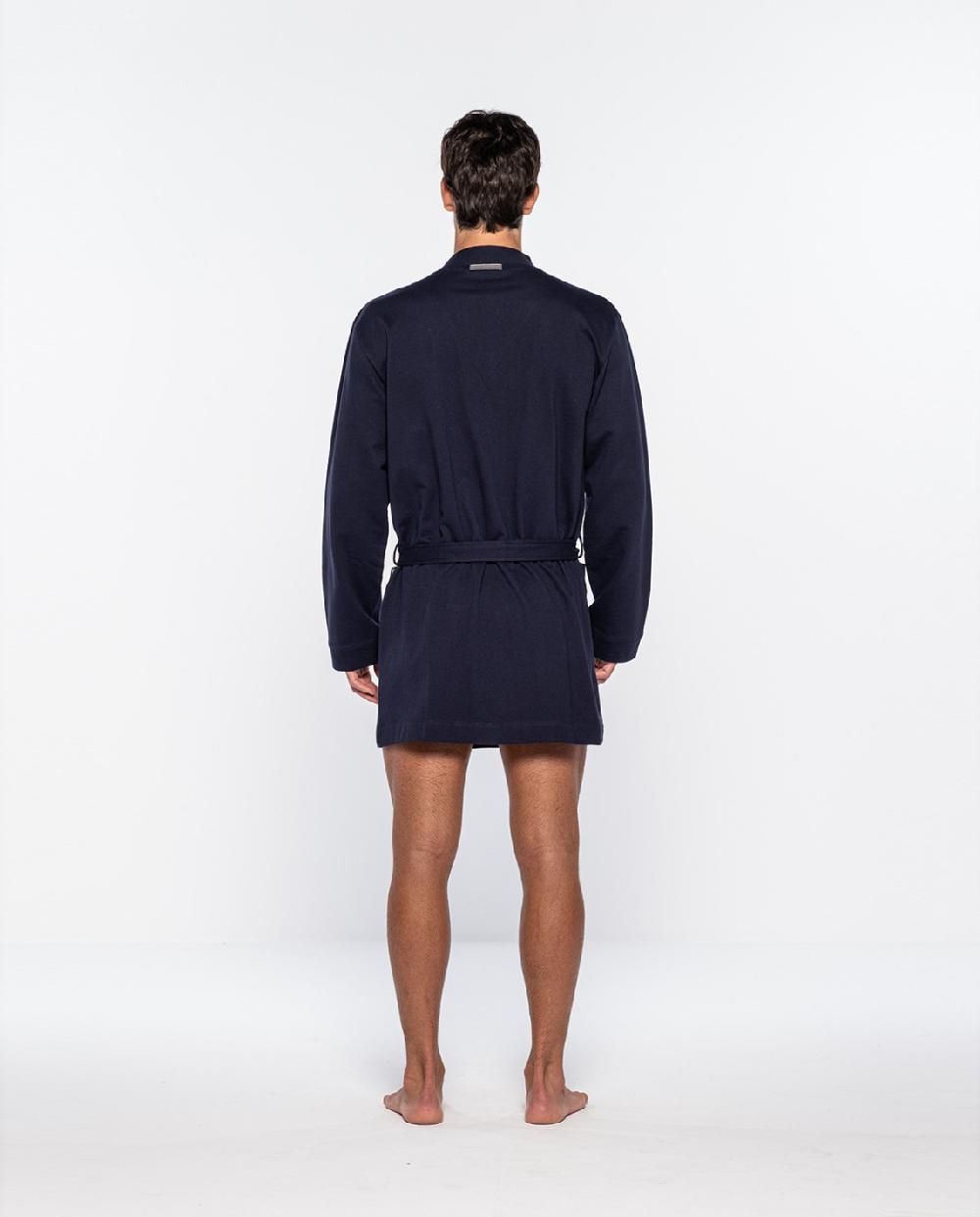 Punto Blanco Batín Corto De Algodón Orgánico Organix