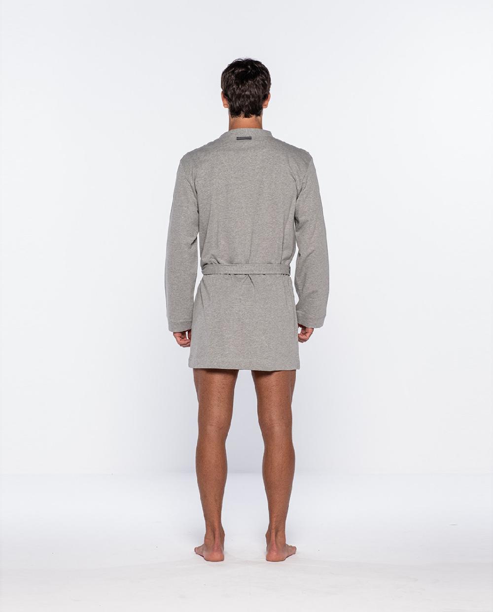 Punto Blanco Batín Corto De Algodón Orgánico Organix