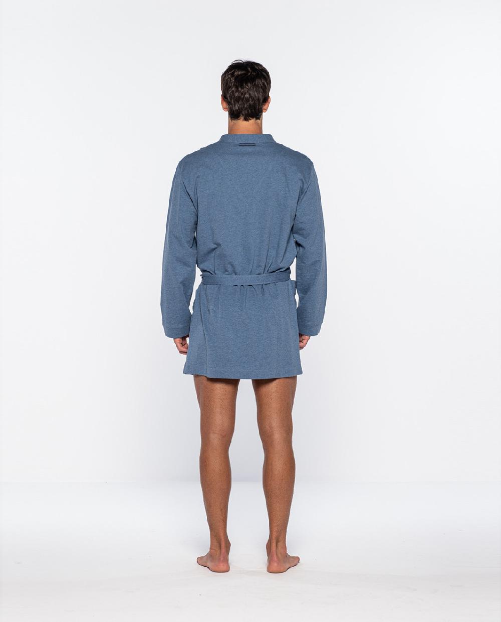 Punto Blanco Batín Corto De Algodón Orgánico Organix