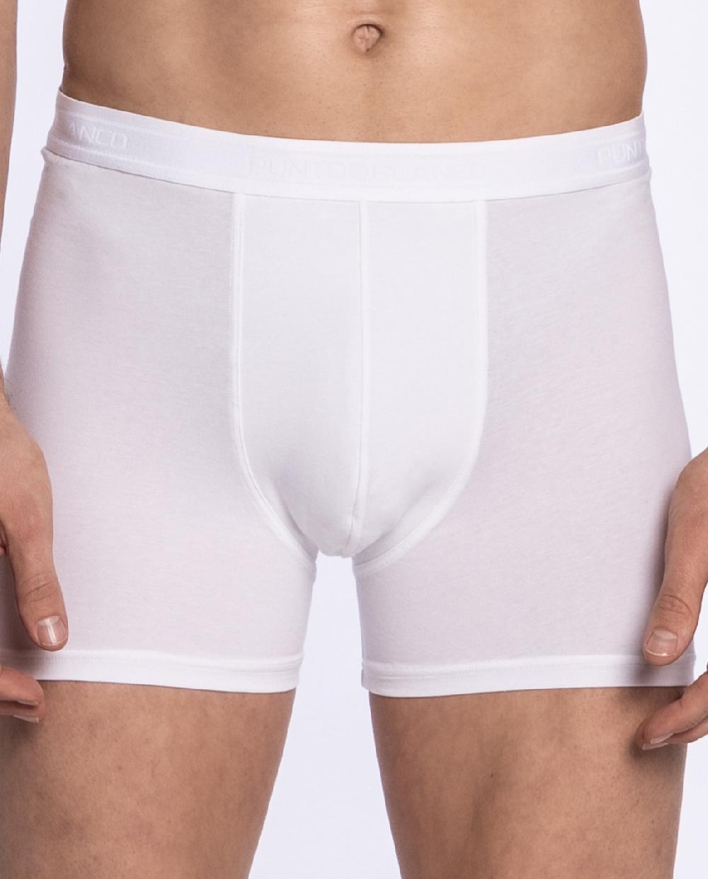 Punto Blanco Bóxer De Algodón Mercerizado Hilo Escocia