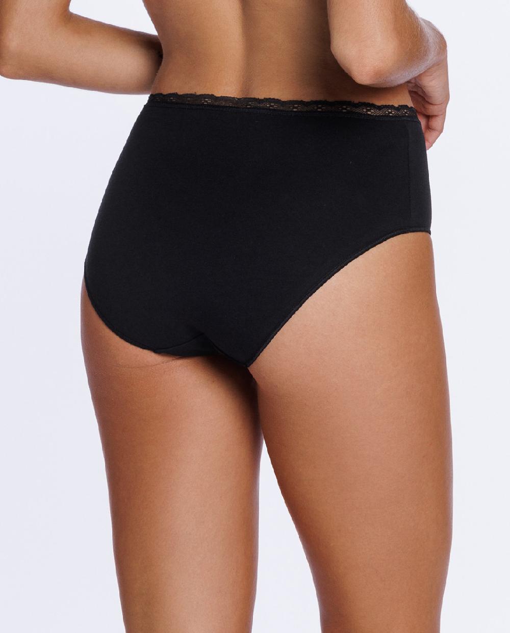 Punto Blanco Brief Alto De Algodón Elástico Urban Lace