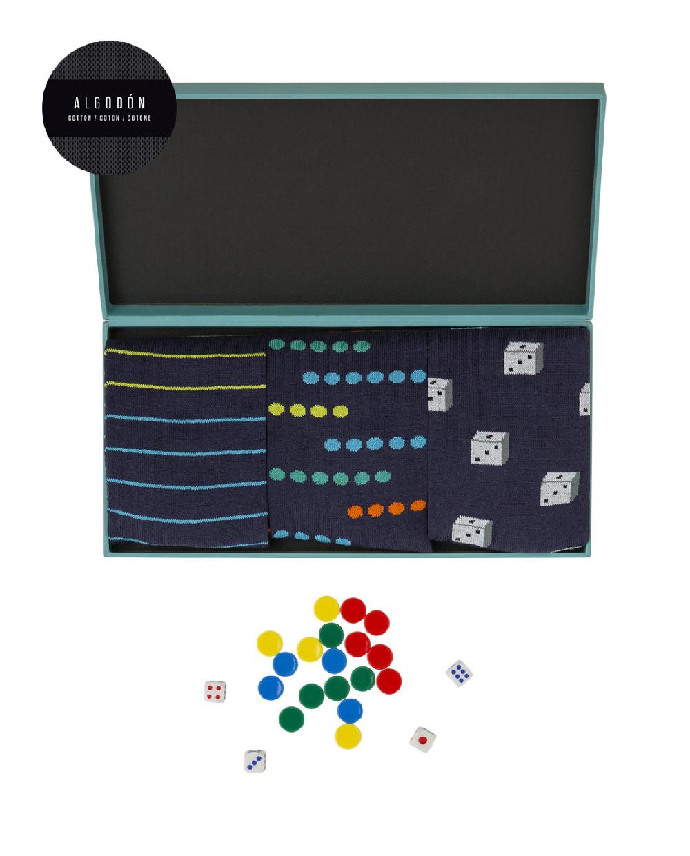 punto blanco Caja de 3 pares de calcetines de algodón - Oca