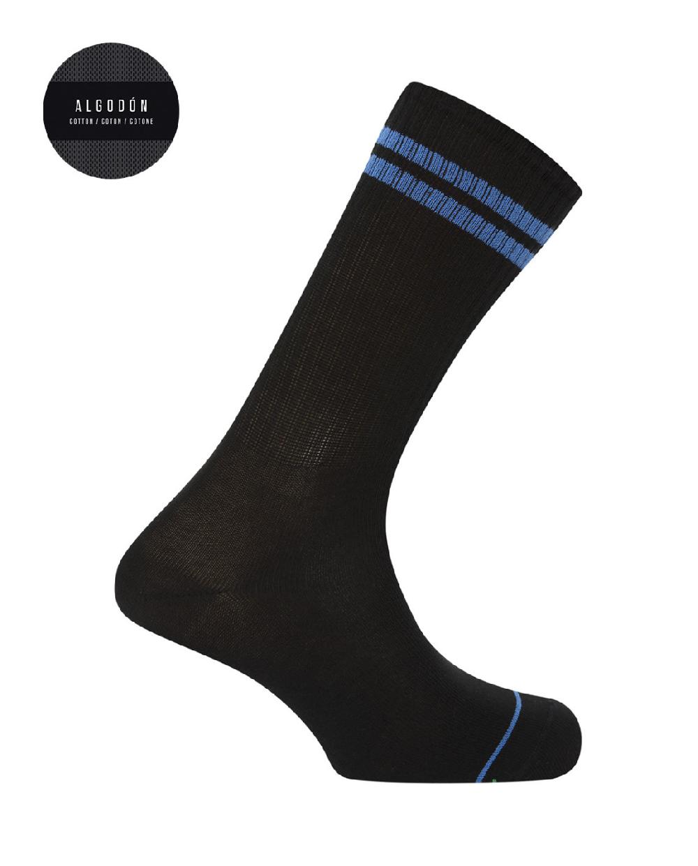 Punto Blanco Caja De 4 Calcetines De Algodón - Puño Americano