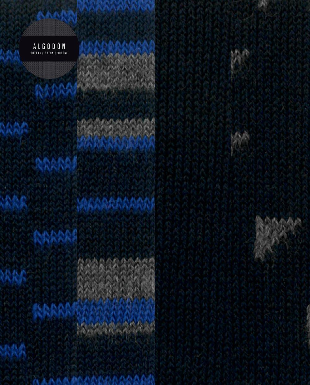 Punto Blanco Caja De 4 Pares De Calcetines De Algodón - Blue