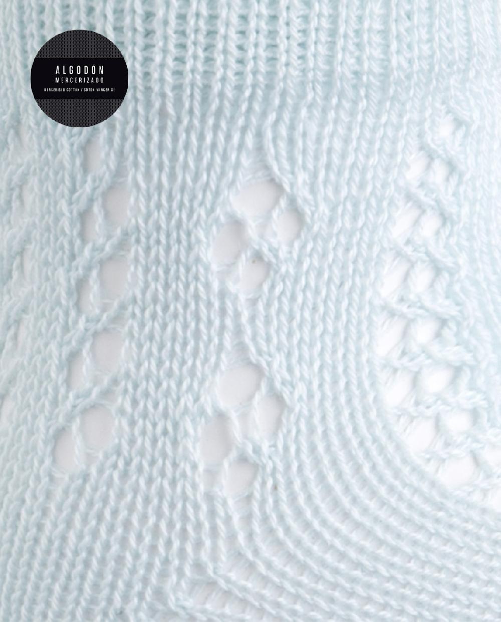 Punto Blanco Calcetines De Algodón Mercerizado Calados