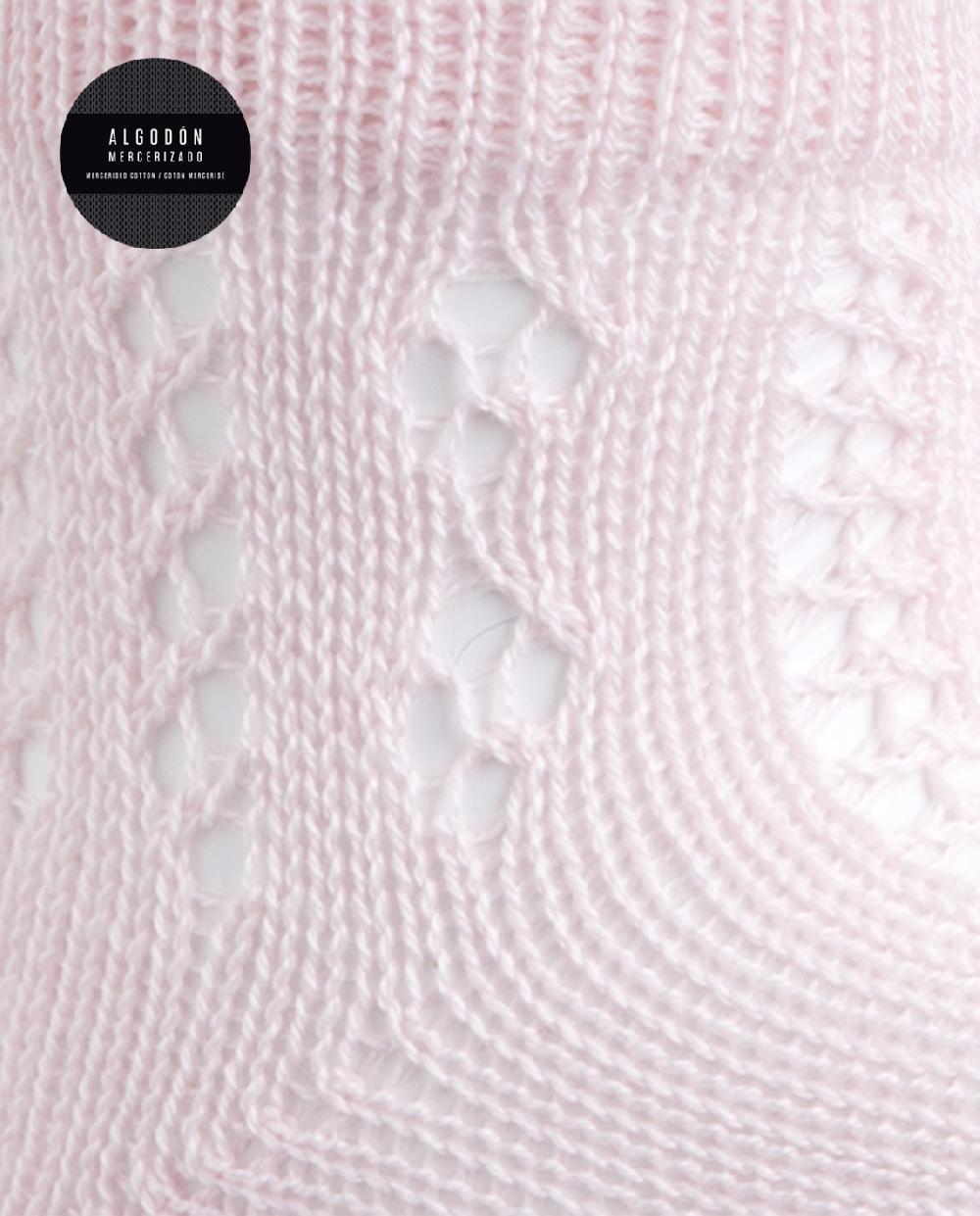 Punto Blanco Calcetines De Algodón Mercerizado Calados