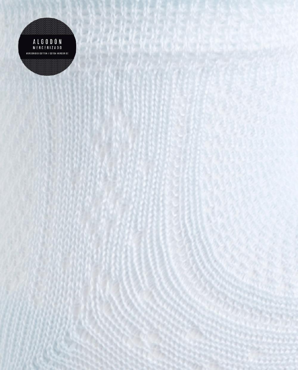 Punto Blanco Calcetines De Algodón Mercerizado Calados