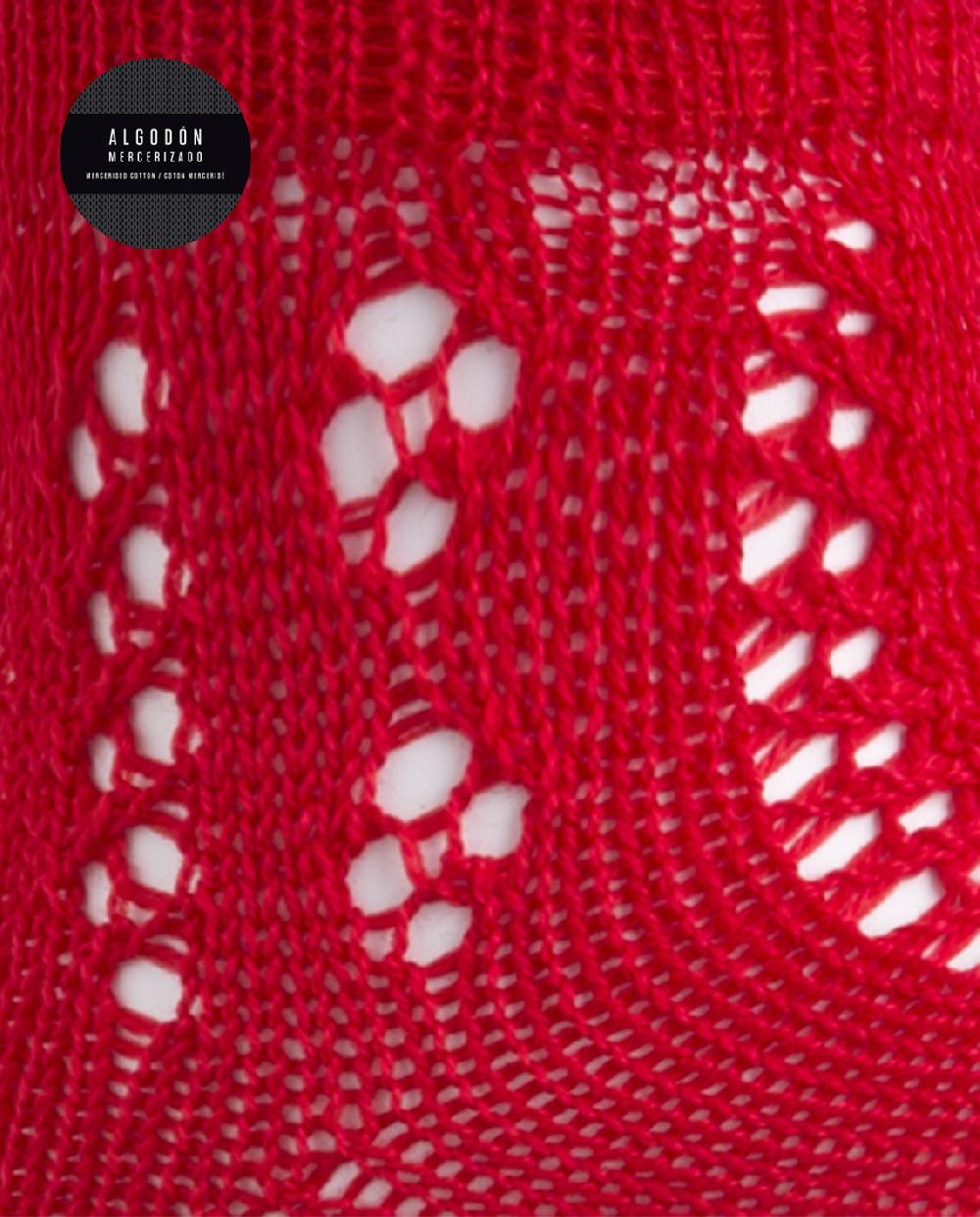 Punto Blanco Calcetines De Algodón Mercerizado Calados