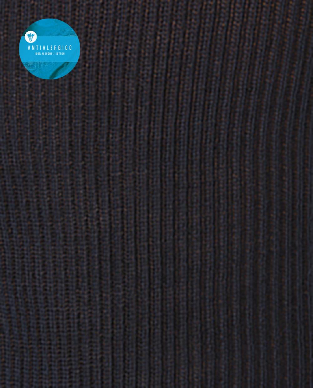 Punto Blanco Calcetines De Algodón Mercerizado De Canalé - Antialérgico