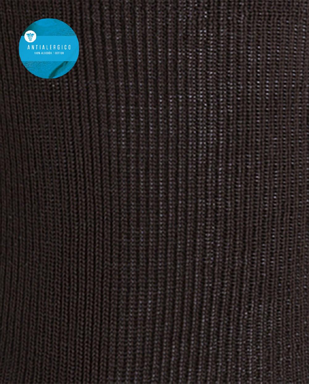 Punto Blanco Calcetines De Algodón Mercerizado De Canalé - Antialérgico