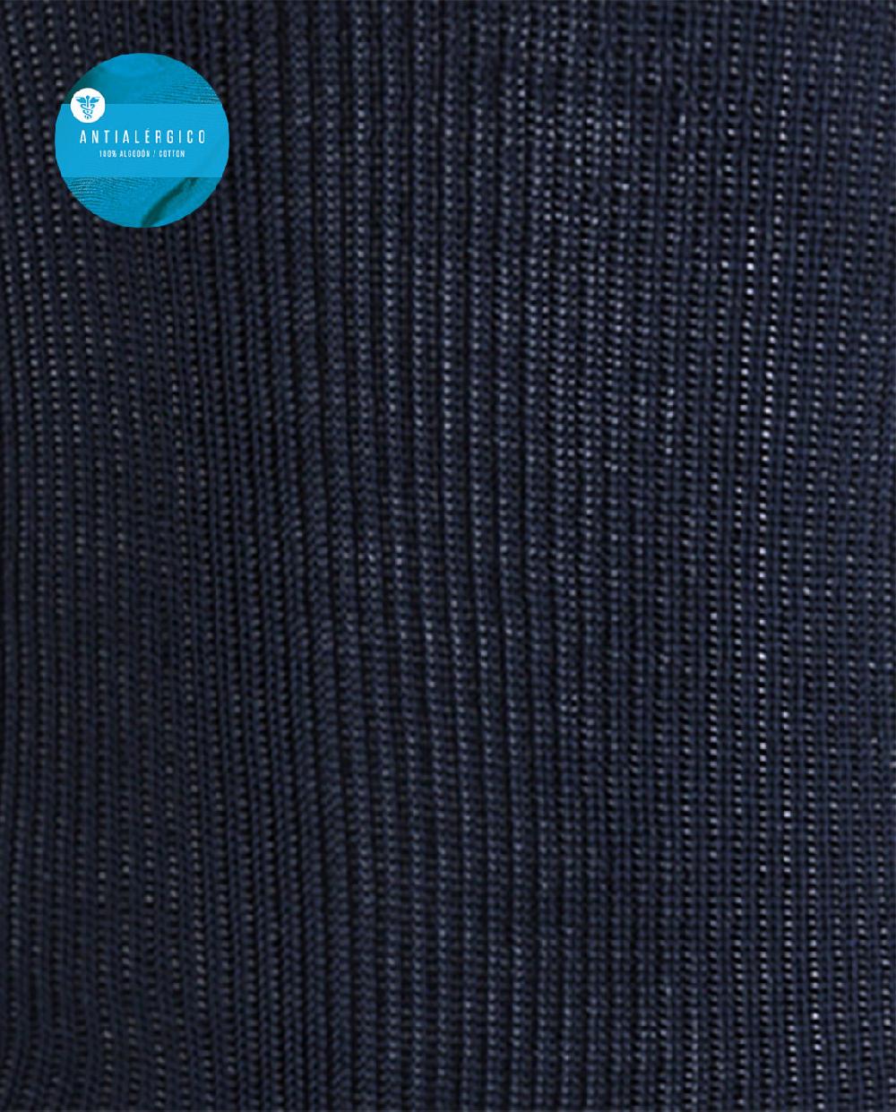 Punto Blanco Calcetines De Algodón Mercerizado De Canalé - Antialérgico