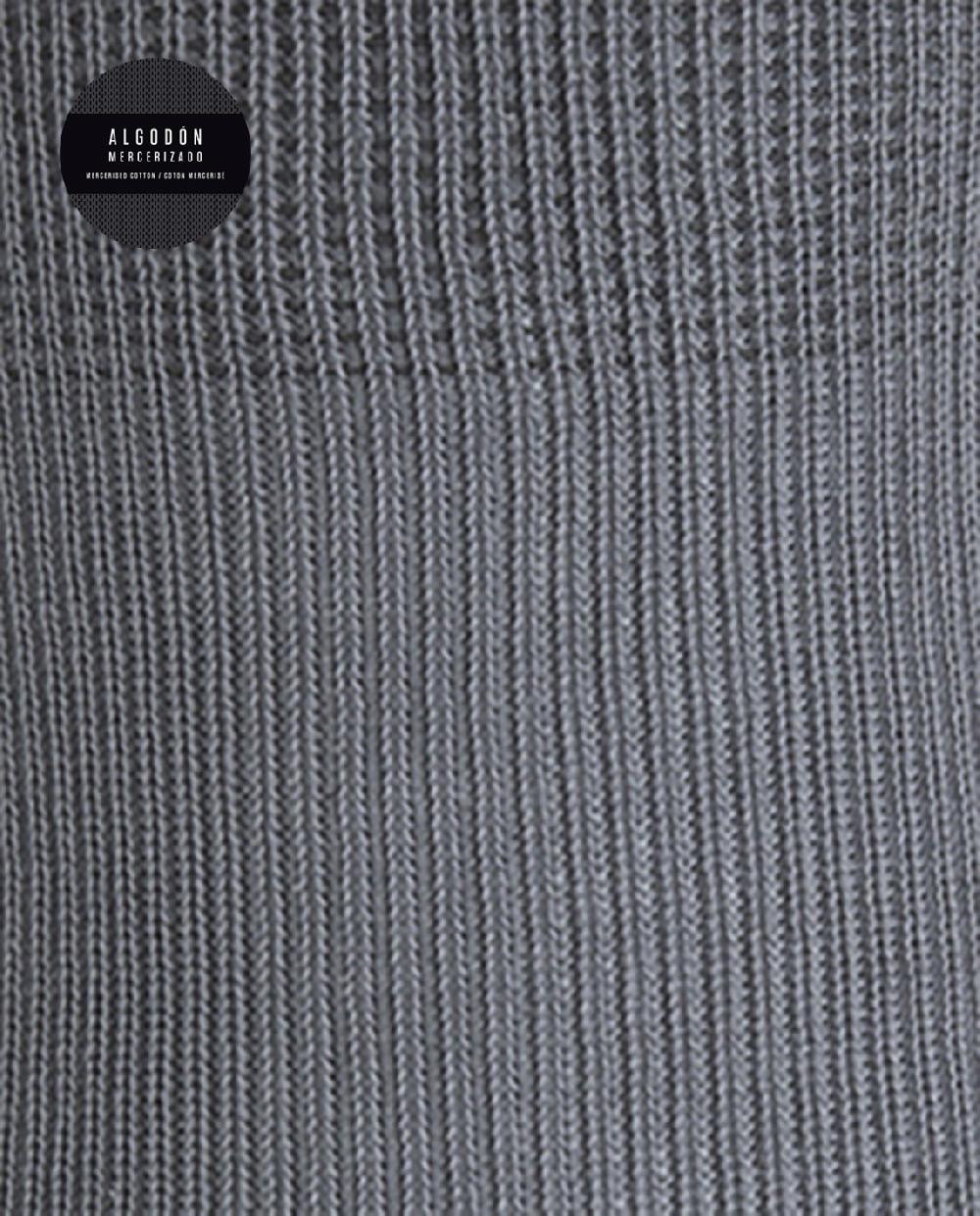 Punto Blanco Calcetines De Algodón Mercerizado De Canalé