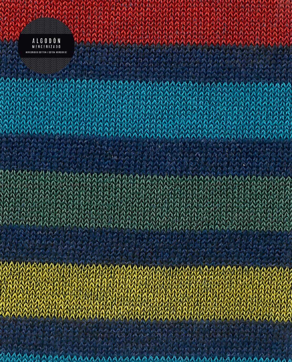 Punto Blanco Calcetines De Algodón Mercerizado - Rayas