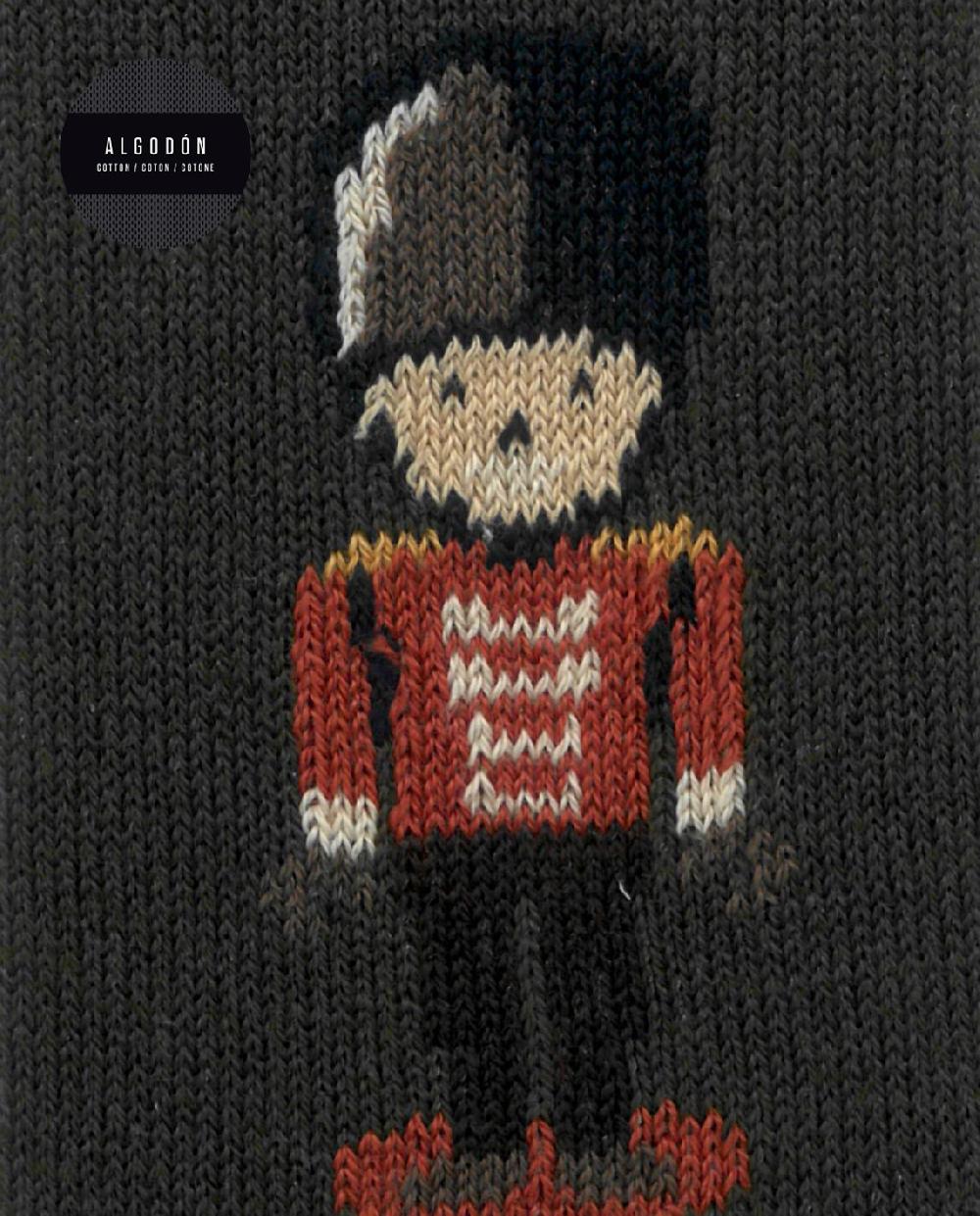 Punto Blanco Calcetines De Algodón - Soldado De Plomo