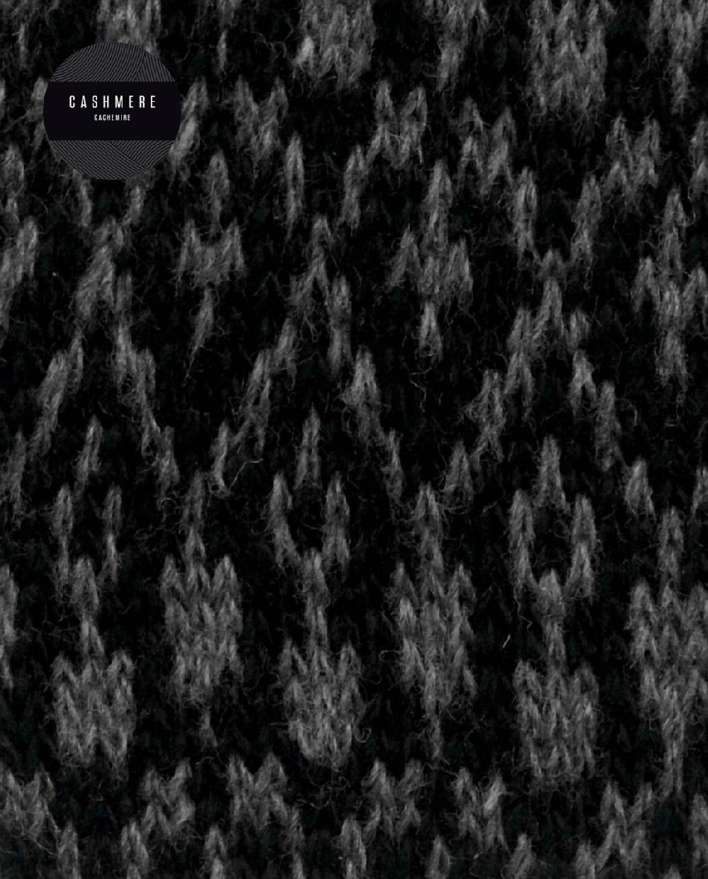 Punto Blanco Calcetines De Cashmere/lana - Cenefa Bicolor