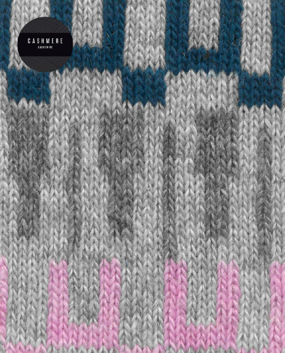 Punto Blanco Calcetines De Cashmere/lana - Cenefa Nórdica