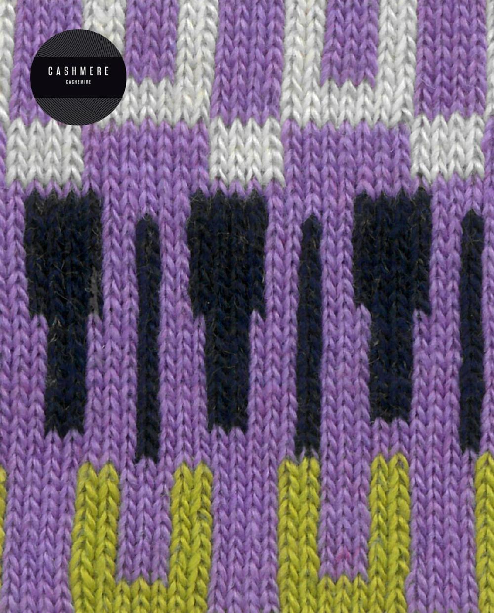 Punto Blanco Calcetines De Cashmere/lana - Cenefa Nórdica