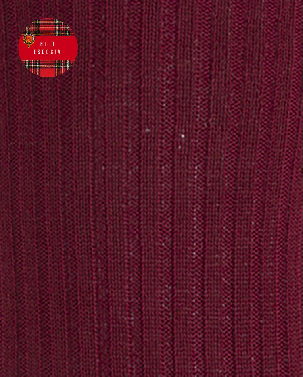 Punto Blanco Calcetines De Hilo De Escocia De Canalé