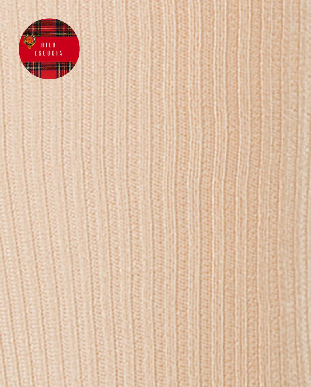 Punto Blanco Calcetines De Hilo De Escocia De Canalé