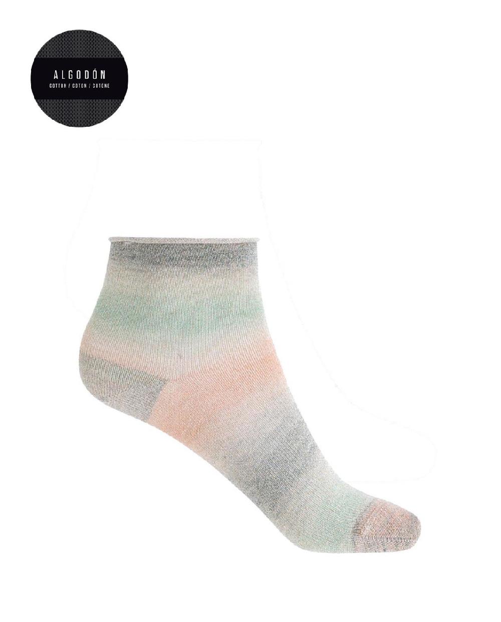 punto blanco Calcetines de viscosa con lurex - degradado