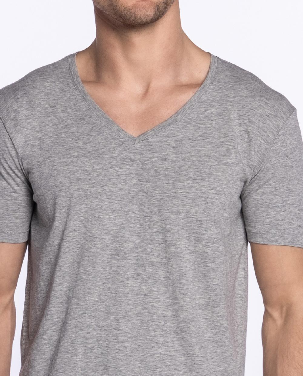 Punto Blanco Camiseta Cuello Pico De Algodón Orgánico Ecologix