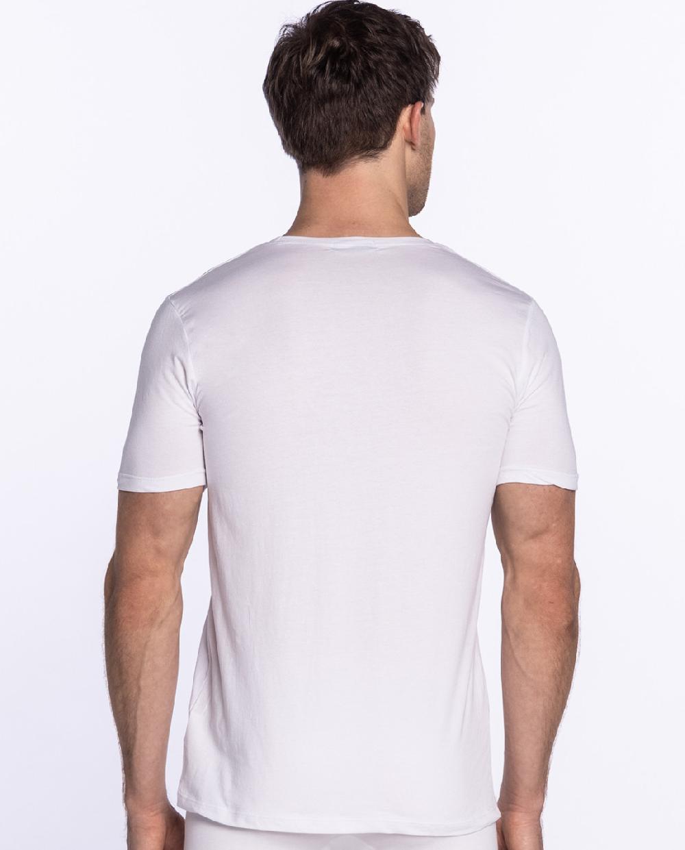 Punto Blanco Camiseta Cuello Redondo De Algodón Orgánico Ecologix