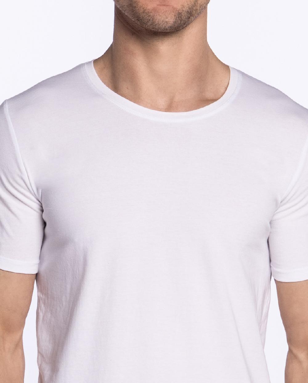 Punto Blanco Camiseta Cuello Redondo De Algodón Orgánico Ecologix