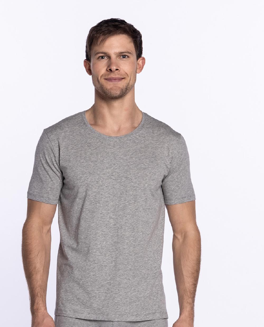 punto blanco Camiseta cuello redondo de algodón orgánico Ecologix