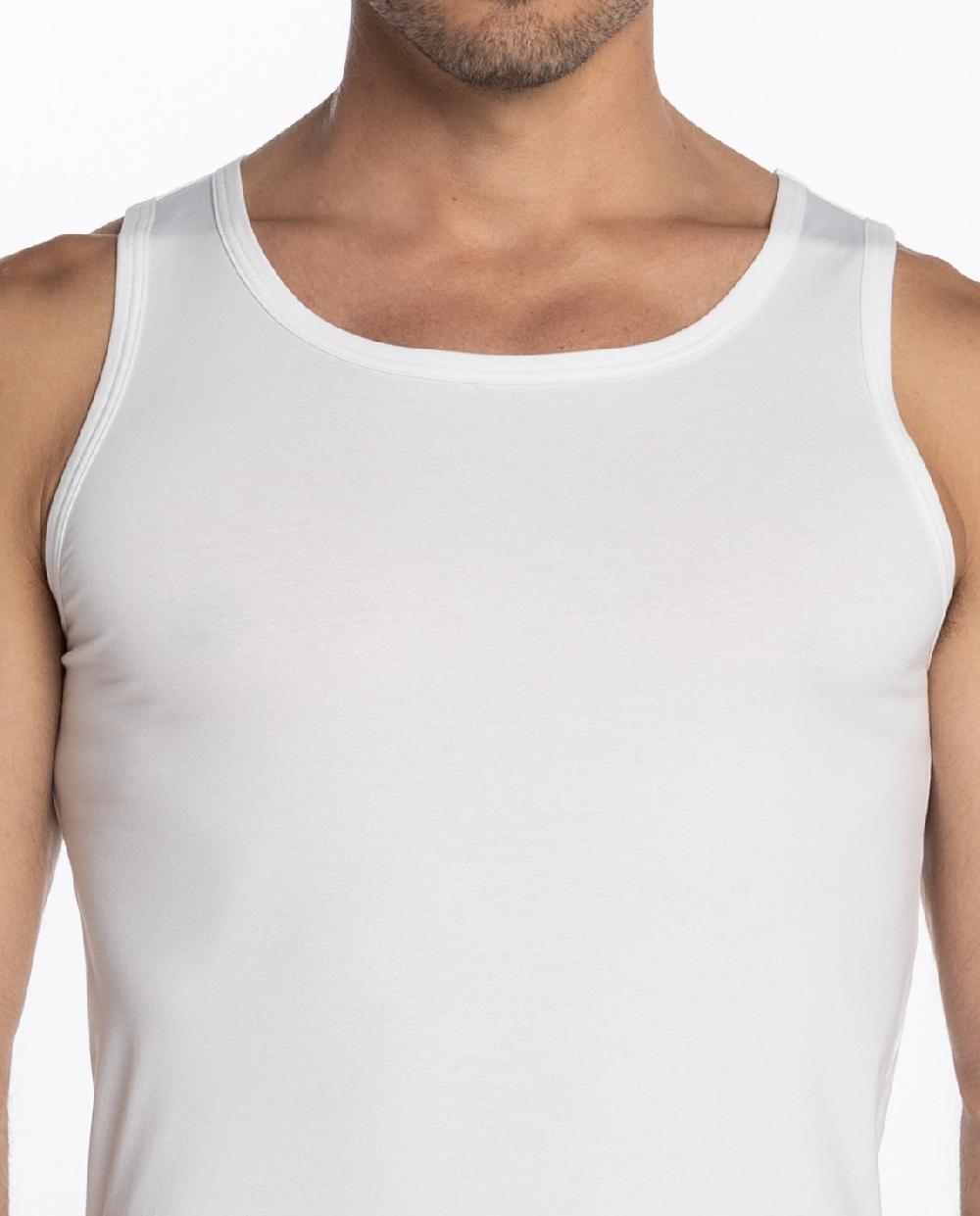 Punto Blanco Camiseta De Algodón De Hilo De Escocia - Luxury