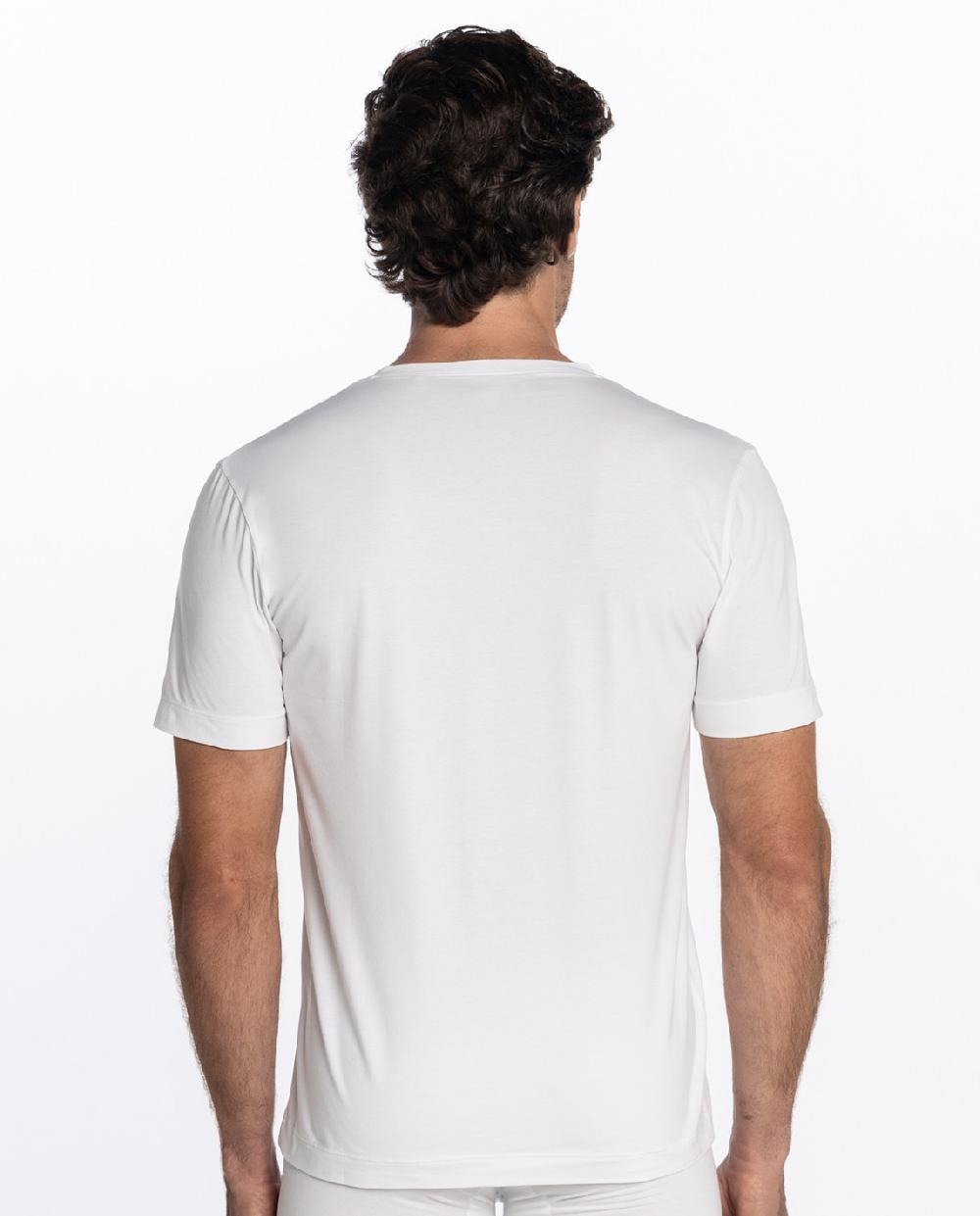 Punto Blanco Camiseta De Algodón De Hilo De Escocia - Luxury