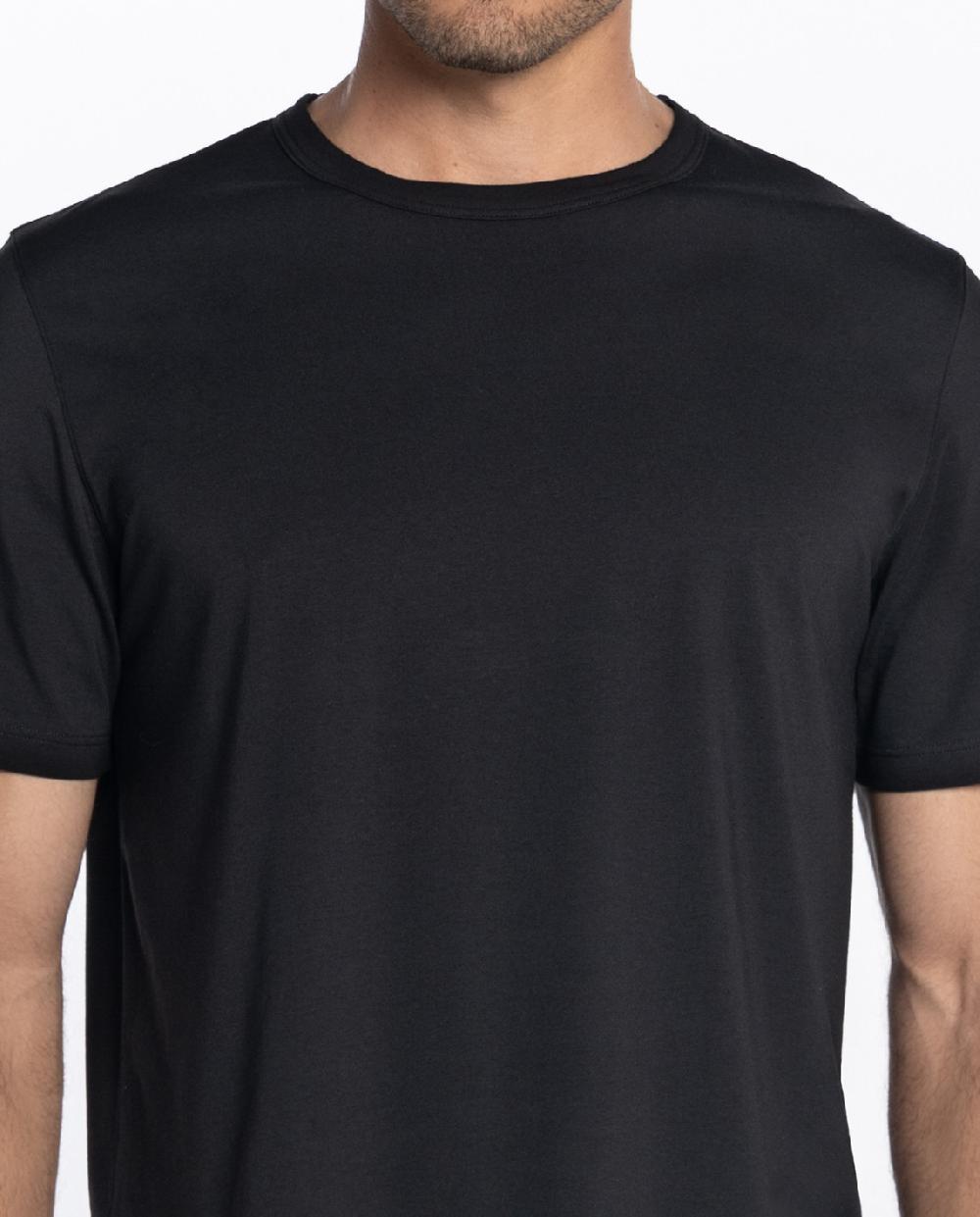 Punto Blanco Camiseta De Algodón Supima Y Micromodal - Luxury