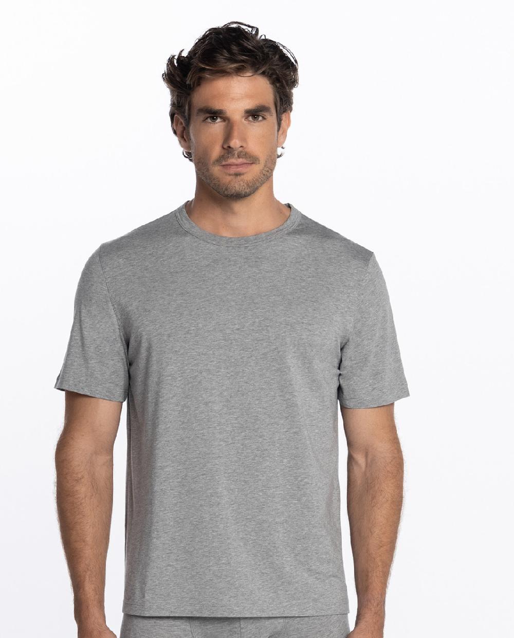 punto blanco Camiseta de algodón supima y micromodal - Luxury