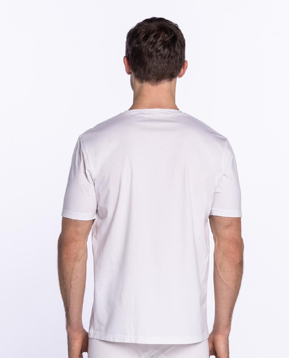 Punto Blanco Camiseta Manga Corta De Algodón Mercerizado Hilo Escocia