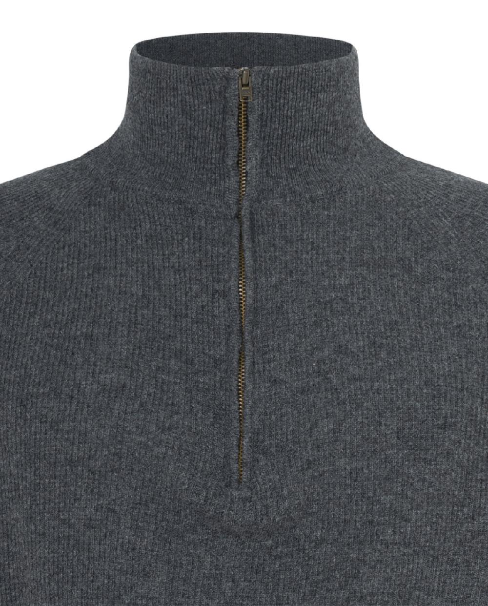 Punto Blanco Jersey Cuello Alto Cremallera Lana Merino