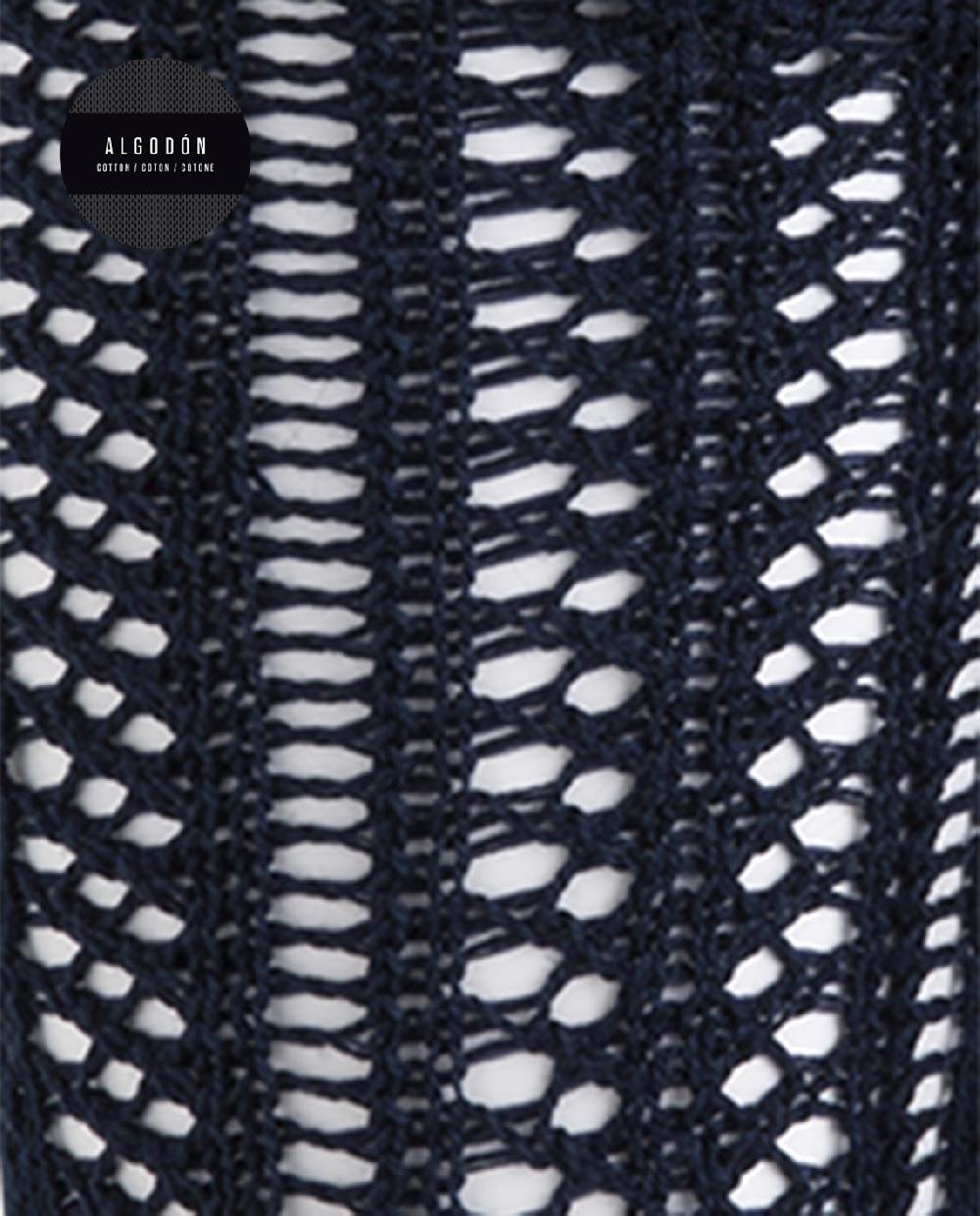 Punto Blanco Leotardos De Algodón Mercerizado Calados