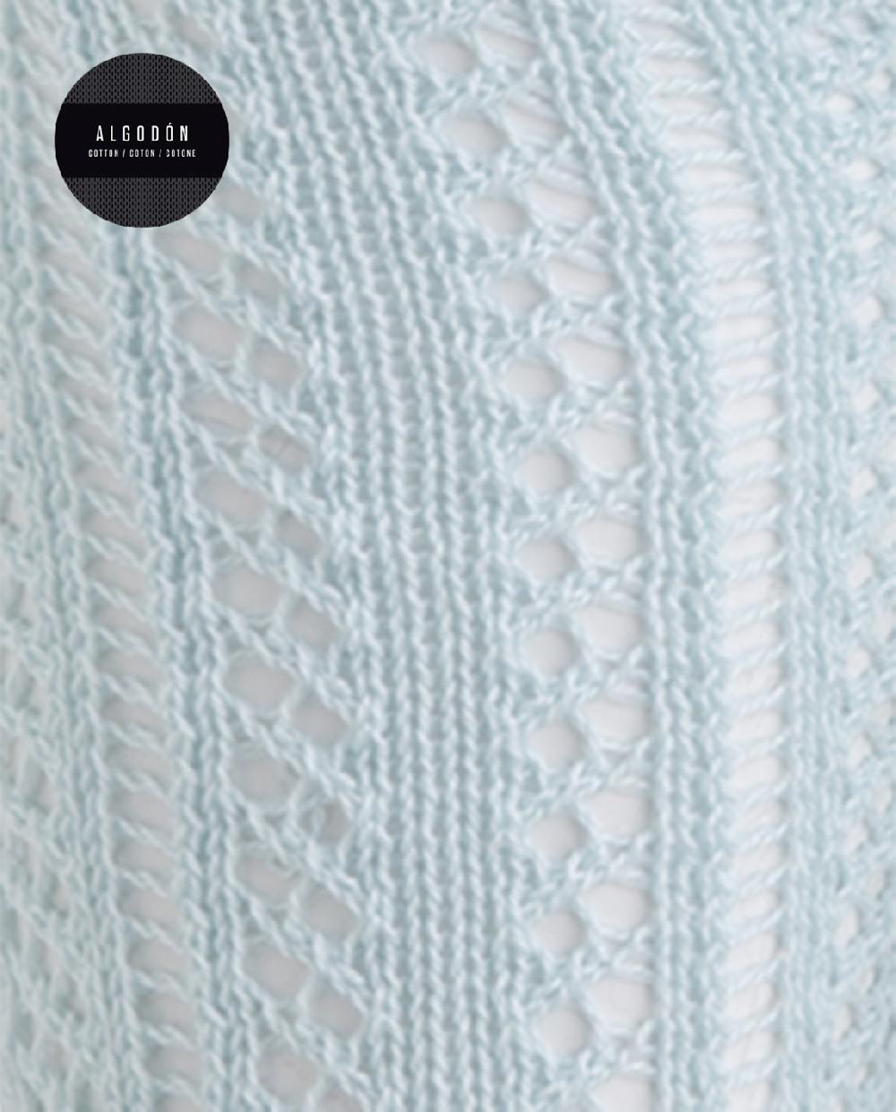 Punto Blanco Leotardos De Algodón Mercerizado Calados