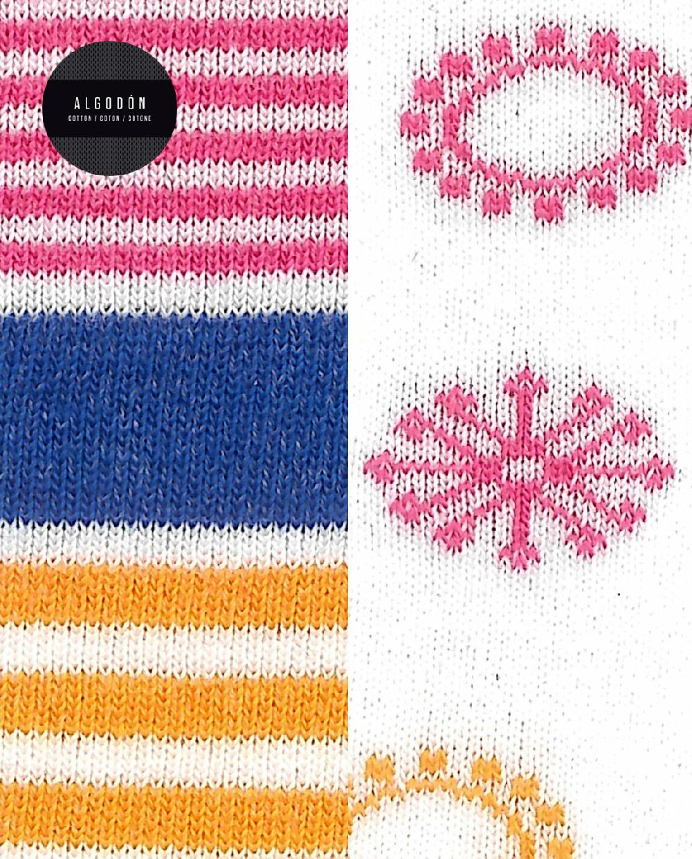 Punto Blanco Pack 2 Pares De Calcetines De Algodón - Fantasía-puño Roulé